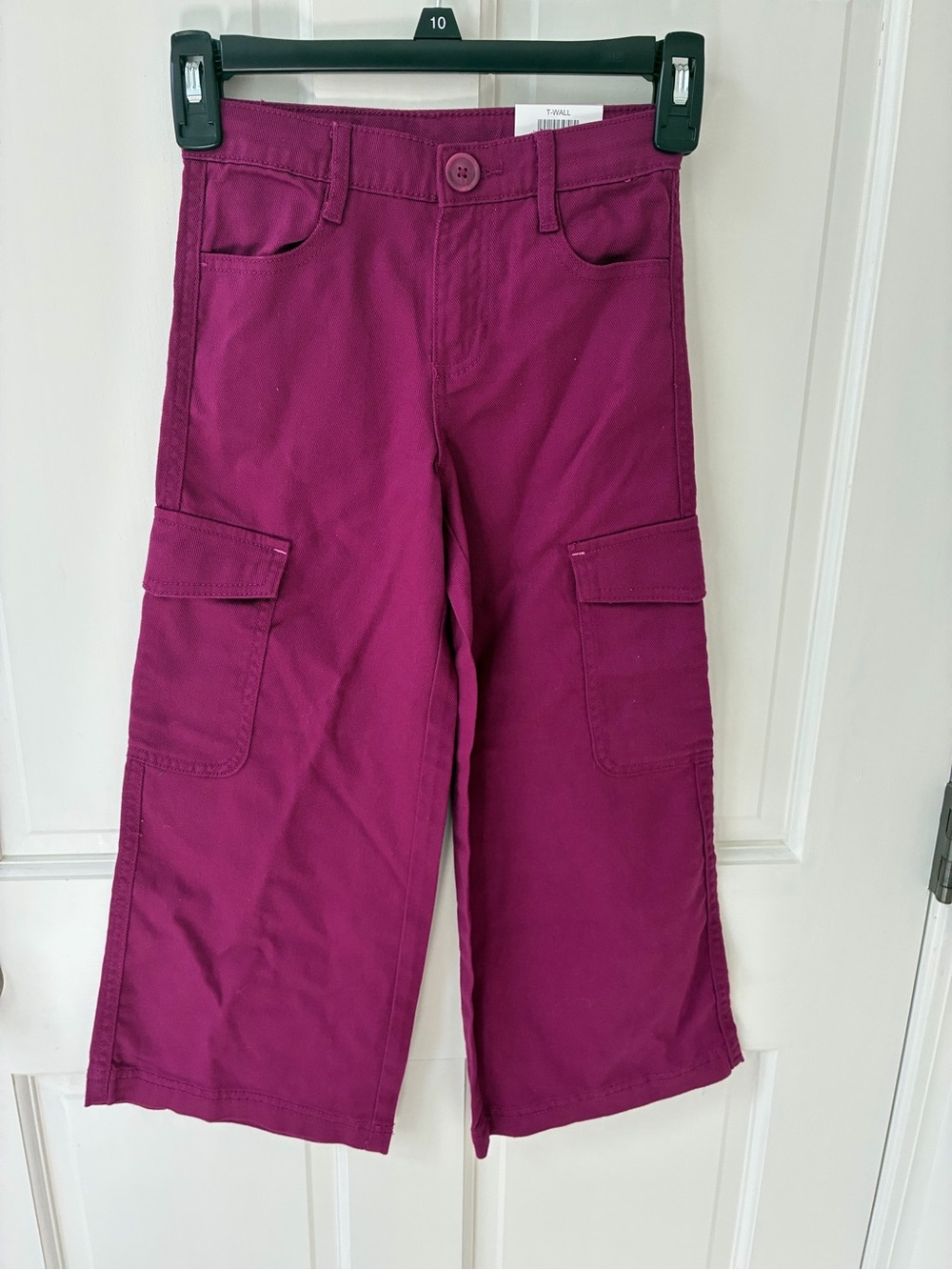 Kids wide leg Cargo Pants - Fuchsia Pink Size 6 NWT
